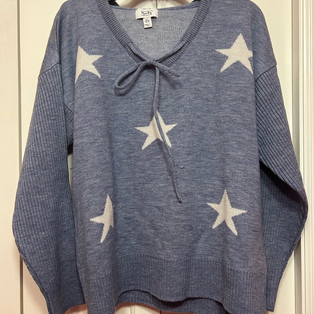 Women's Blue Star Sweater